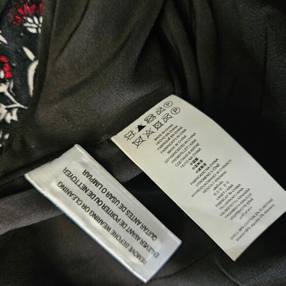 MICHAEL Micheal Kors Velvet Floral Blazer Jacket sz 0 - Picture 5 of 5